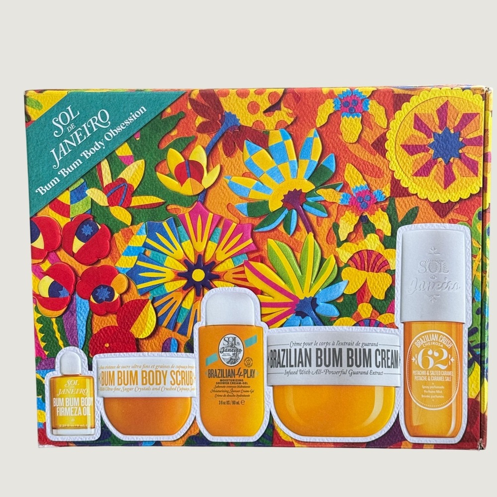 Sol de Janeiro Bum Bum Body Obsession 5 Pc Set Brazilian Cream Mist Scrub Oil